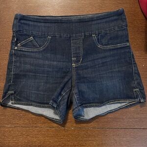 Rock & Republic Indigo Denim Shorts elastic waist